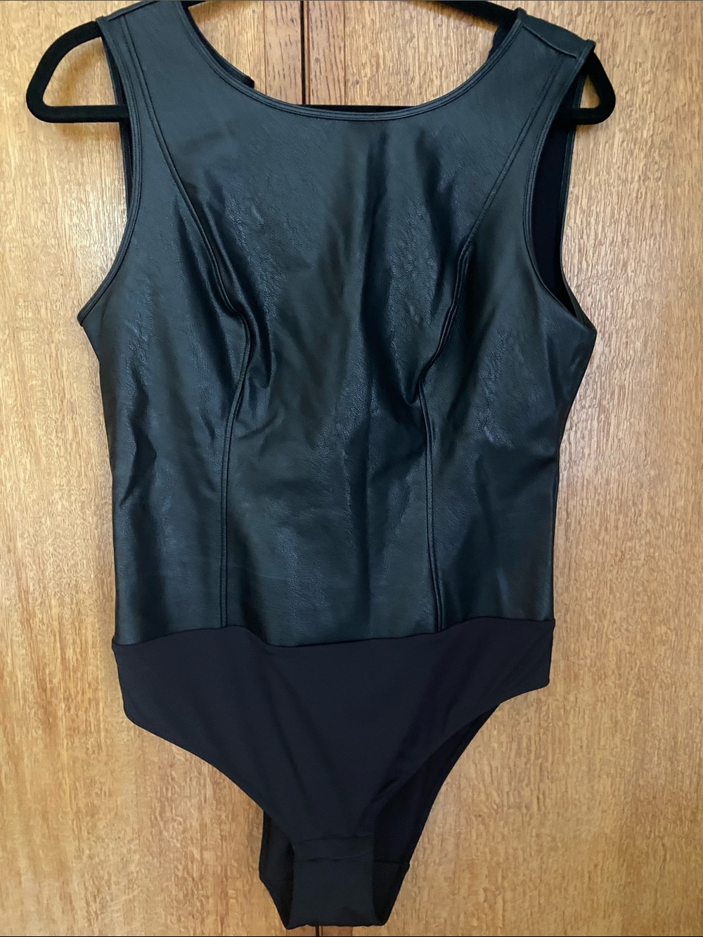 INC International Concepts Black Bodysuit